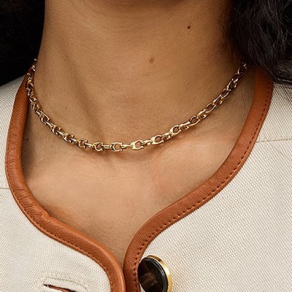 Coach C Chain Adjustable Necklace - Picture 3 of 5